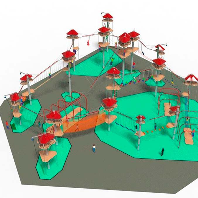 Игровой комплекс для парка приключений