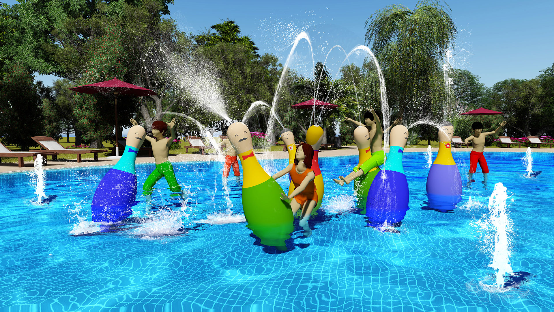 Водный боулинг: Новая форма игры с водой