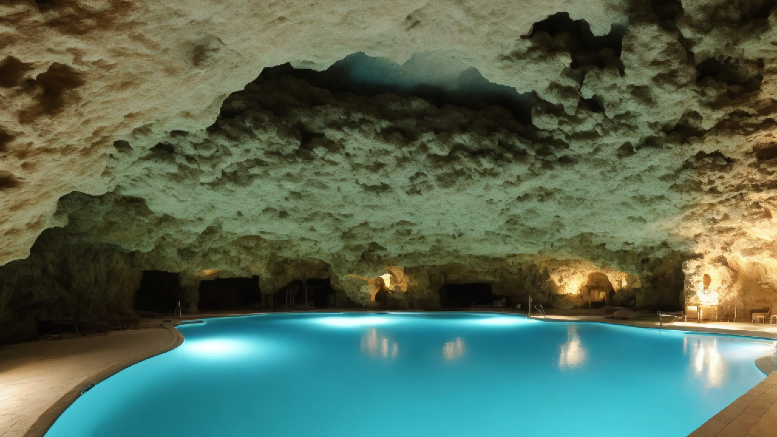 Естественная пещера с бассейном