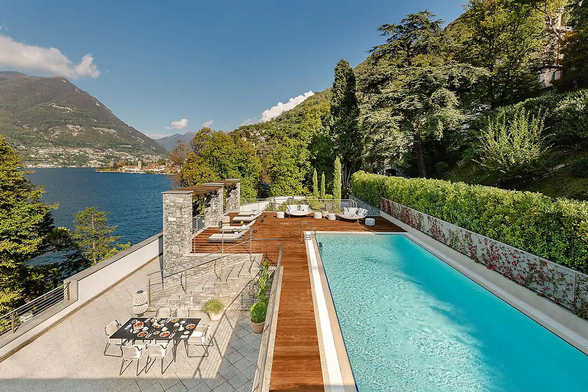 Отели мира: Mandarin Oriental Lake Como, Италия 8 - Открытый бассейн