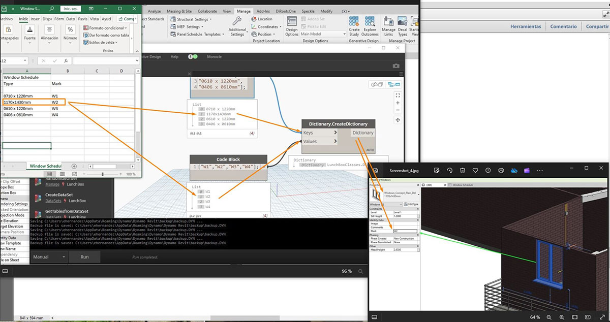 Словари в Dynamo для Revit 02