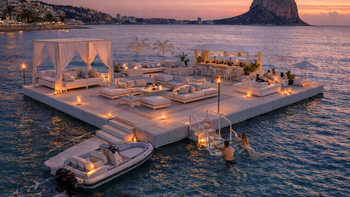 Плавучая игровая система: сборные модульные плавучие платформы